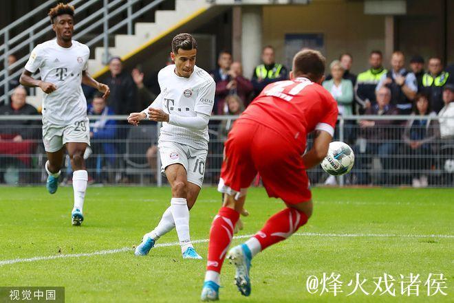 德甲-莱万破门库蒂尼奥传射 拜仁客场惊险取胜 德甲-莱万破门库蒂尼奥传射 拜仁客场惊险取胜